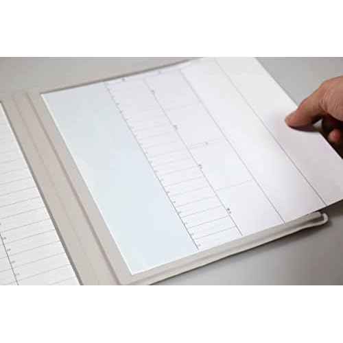 Bravestorming MoverBook Grey, Magnetic Memo Brick Organizer Art Supplies for School, Parenting and Office Projects and Presentations (Mover Erase Memo Brick not Included)