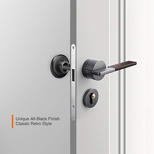 KOVOSCH Concave Wall Door Stop 2-1/2" OD Black Rubber Bumper – 1 Pack, Easy 3-Min Install