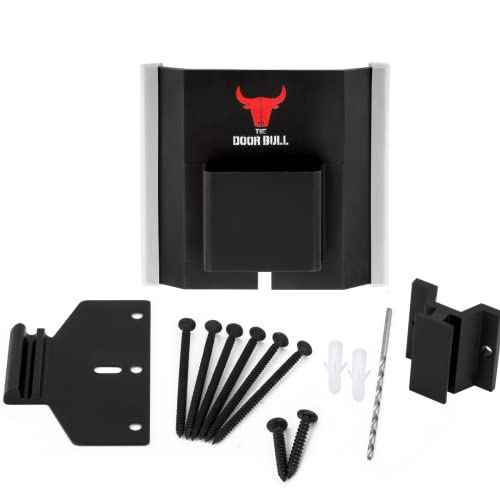 Door Barricade | Door Jam Door Stoppers Security Bar Add Extra Security to Your Inward Opening Front Door at Home - an Innovative Solution for Door Security (Matte Black)