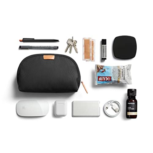 Bellroy Classic Pouch, Everyday kit, Leather and Woven Fabric (pens, Cables, Cosmetics, Personal Items)
