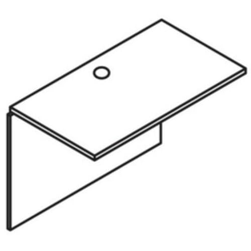 Lorell Essentials Cherry Bridge 47.3 x 23.6 x 29.5 in Office Bridge