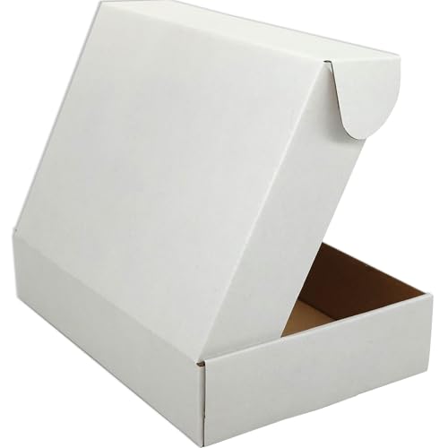 7x5x2 White Corrugated Shipping Boxes Set of 50 - Cardboard Mailer Packaging