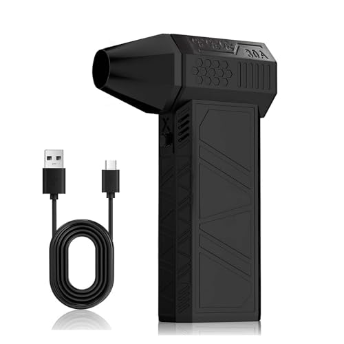 Compressed Air Duster ? 130000RPM High-Speed Air Blower with 280G Wind Pressure, 3 Gears Wind Speed, Cordless Rechargeable Dust Cleaner with 5000mAh Battery for Computer, Keyboard, Car & Electronics