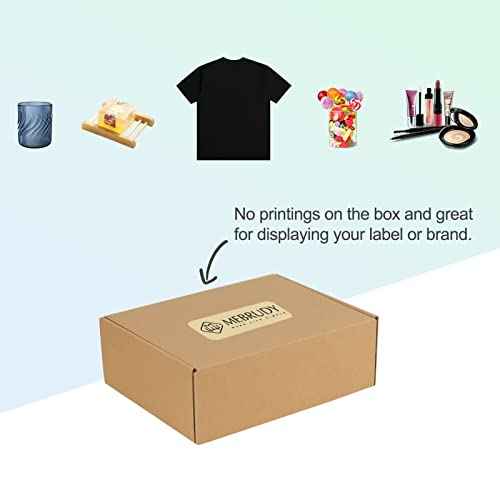 MEBRUDY 12x9x4 Inches Shipping Boxes Pack of 20, Small Corrugated Cardboard Box for Mailing Packing Literature Mailer