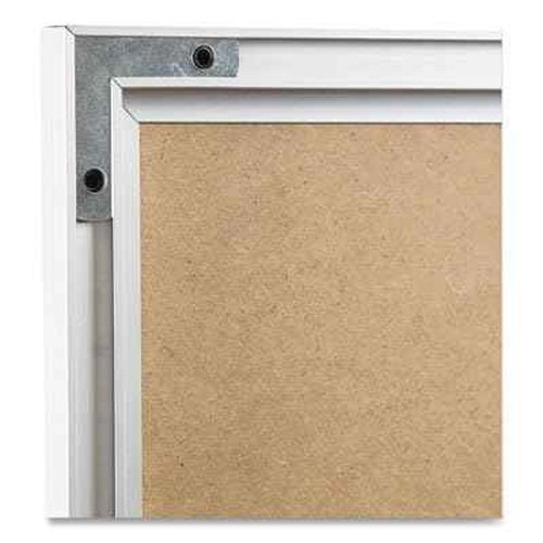 U Brands Melamine Non-Magnetic Dry Erase Board White Board, 36" x 48" Inches, Silver Aluminum Frame