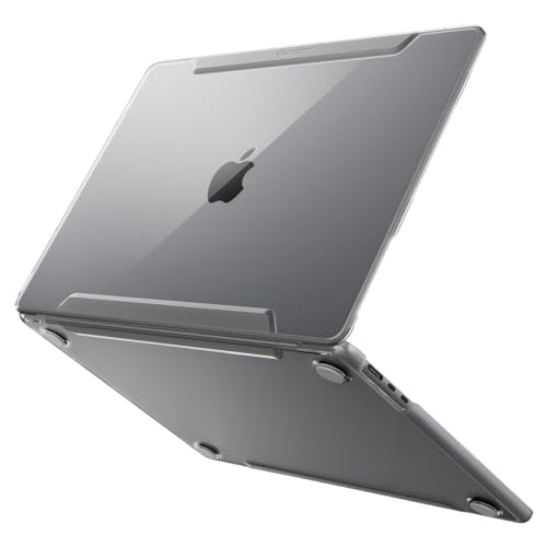 Spigen for MacBook Air 15 inch Case M4 (2025), MacBook Air 15 inch M3/M2 (2024-2022), Thin Fit Transparent Protective Hard Shell Case Cover, A3241 A3114 A2941, Crystal Clear