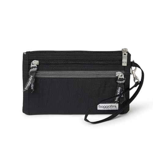 Baggallini Anti-theft RFID Currency Organizer 8"x4.25" Travel Accessory Passport Holder Money Belt Wallet w/Card Slots
