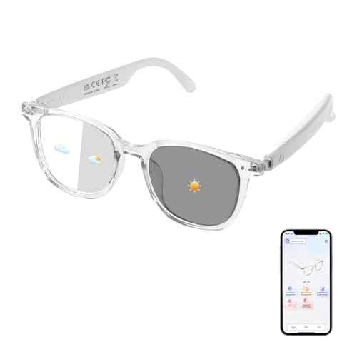 AI Translation Smart Glasses for Men & Women, Color-Changing Lenses, Real-Time Translation Glasses (160+Languages),Photo Translation£¬No Subscription,Bluetooth 6.0 Audio Eyeglasses for Business Travel