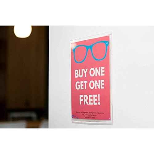 Acrylic Sign Holder 8.5 x 11 [Set of 24] for Wall Display | Clear Sign Holders 8.5x11 Acrylic Sign Holder | Plastic Document Holder, Promotional Display, Business & Store Sign Holders
