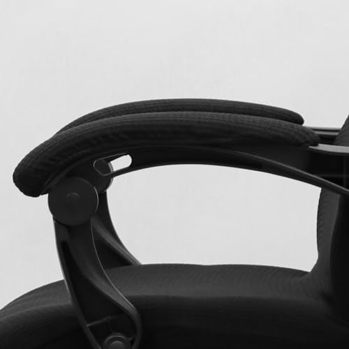 Melaluxe Black Office Chair Armrest Covers, Stretchable Washable Protector, Removable & Elastic for Desk & Gaming Chairs