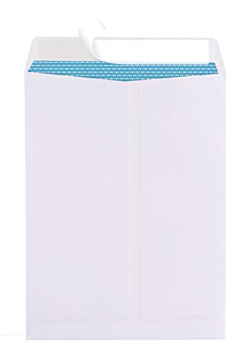 Aimoh 6x9 White Security Catalog Envelopes 100 Count - Self-Seal Business Mailing