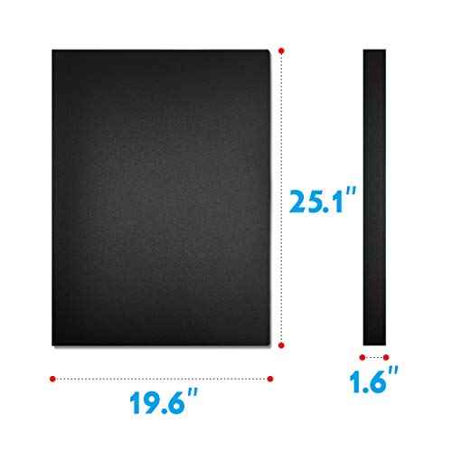 Presentation Book 40 Clear Pockets Sleeves Protectors Art Portfolio Clear Book for Artwork, Report Sheet, Letter (Can Accommodate 24.2 X 18.4inch)