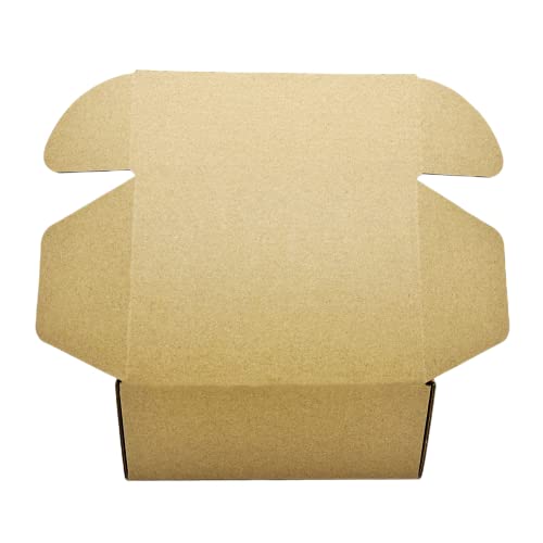 Yzjcafriz Kraft Small Shipping Boxes 6x4x2.2 Inches - 50 Pack, Corrugated Packing