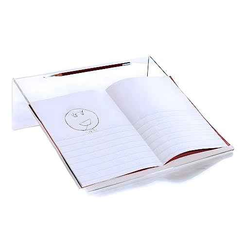 Playlearn Slant Board for Writing ? Acrylic, Anti-Slip, Pen Holder - Extra Wide Writing Slope for Kids - Ergonomic