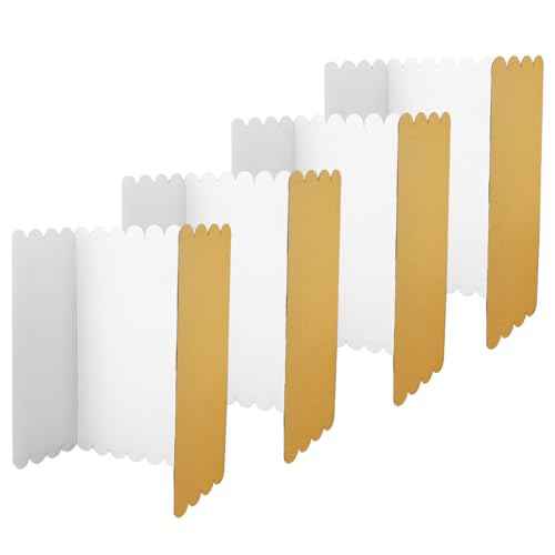 4Pcs Trifold Poster Boards 25x16 Inches Display Board Corrugated Project Boards Small Display Boards Poster Board for Science Fairs, School Projects and Business Project