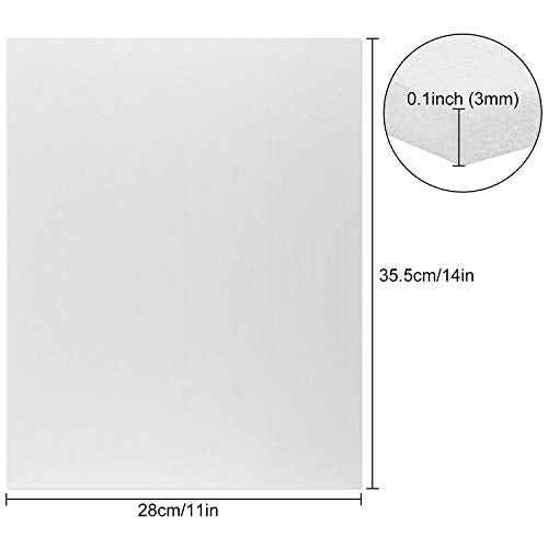 Acrux7 20 Pack Foam Boards 11x14 Foam Core Backing Board 1/8 Inch Thickness Foam Poster Boards for Projects, School, Crafts, Office & Art Projects