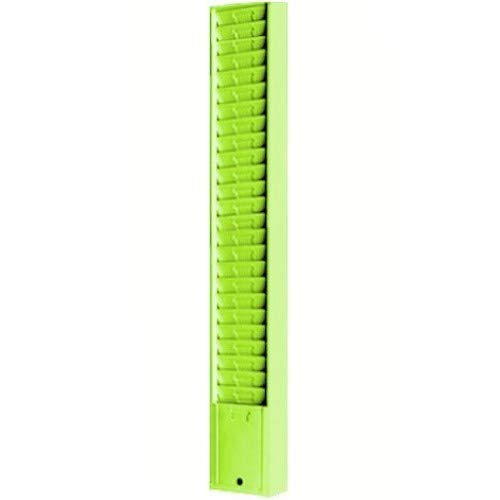 Wall Mounted Time Card Holder Rack, Metal, Model 159, Holds 25 9" Tall Cards-Black
