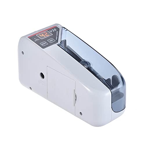 V30 Mini Money Counter Portable Bill Counting Machine, 600pcs/min Banknote Paper Multinational Currency Counting
