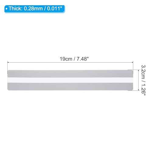 PATIKIL Guided Reading Strips, 36pcs Tracking Highlight Colored Overlay Bookmark Reduce Visual Stress Teacher Teaching Supply for Classroom, Clear