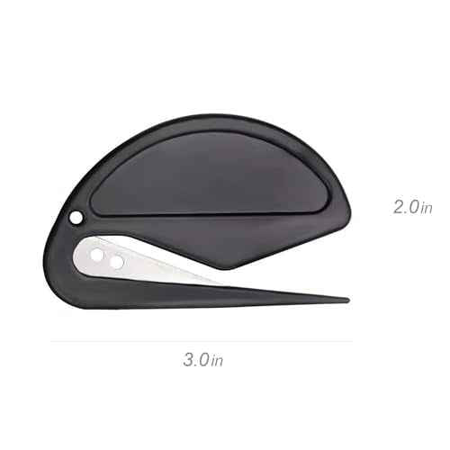 Mini Letter Opener - 6 Pcs Durable Plastic Envelope Opener - Manual Envelope Slitter for Home Office and School