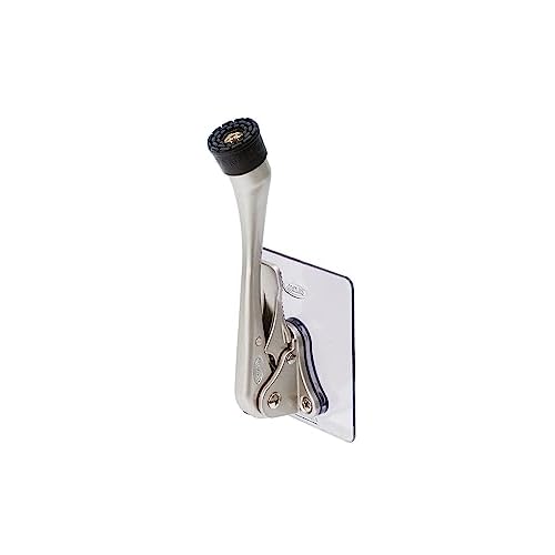 One-Touch Doorstop Adhesive Bracket (White, 6inch x 2pack)
