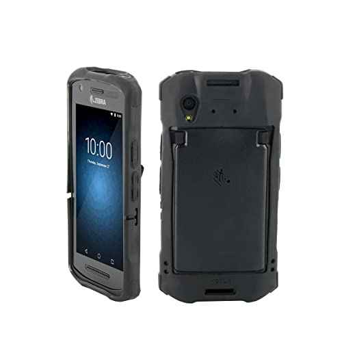 Mobilis Rugged Case for Zebra TC21 TC26, Military Grade Shockproof Protective Cover for TC21/TC26 Mobile Touch Computer, Handheld Barcode Scanner Shell, Made with Recycled Materials, Black