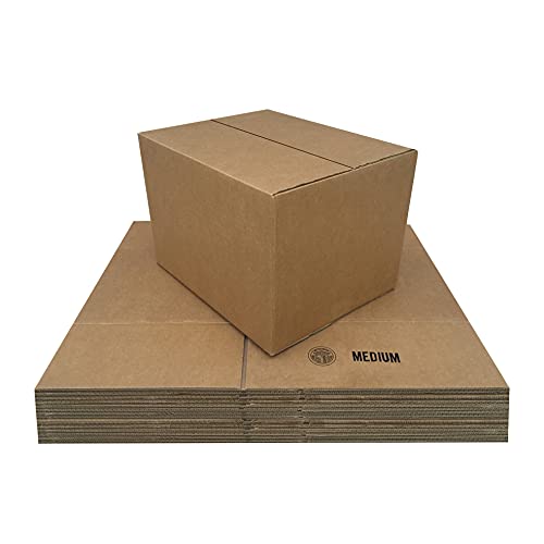 Medium Moving Boxes 18x14x12 Inches Pack of 15 - Durable Packing Storage