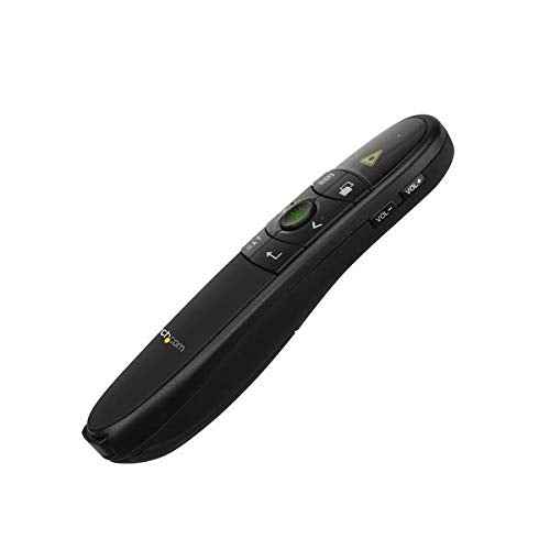 StarTech.com Wireless Presentation Remote with Green Laser Pointer - 90 ft. (27 m) - USB Presentation Clicker for Mac and Windows, TAA (PRESREMOTEG)