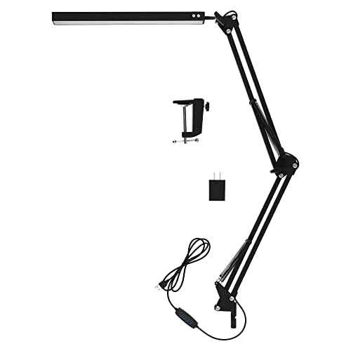 Acurit LED Swing Arm Desk Lamp - Flexible Durable Desk Lamp for Offices, Desks, Workspace, Artists, Vloggers, & More!