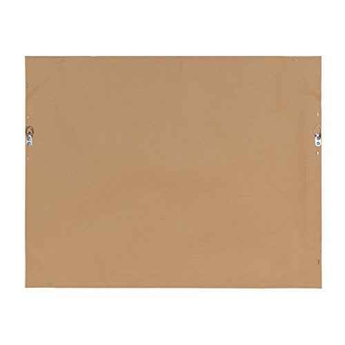DesignOvation Beatrice Framed Magnetic Dry Erase Monthly Calendar, 23x29, Walnut Brown