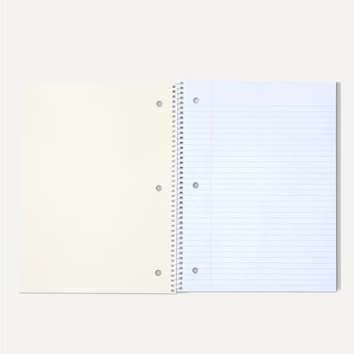 Amazon Basics College Ruled Spiral Notebook - 70 Sheets, 8 x 10.5 Inches, 5 Pack