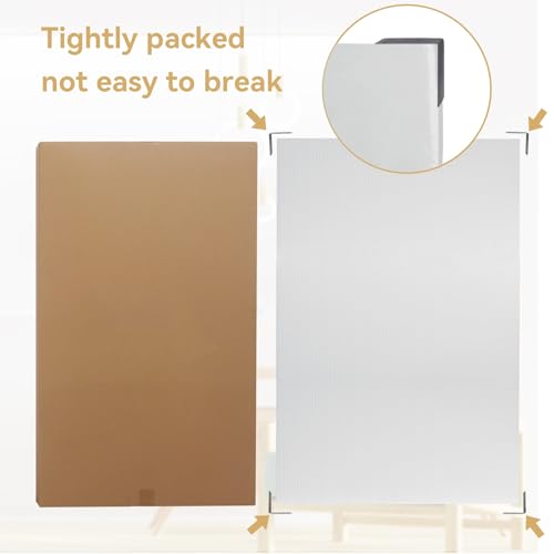 YDisplay 3Pack Poster Blank Board 24¡¿36¡¯¡¯ Corrugated Plastic Board 3/16 Inches Thick for School Projects,Craft,Art & Display,White