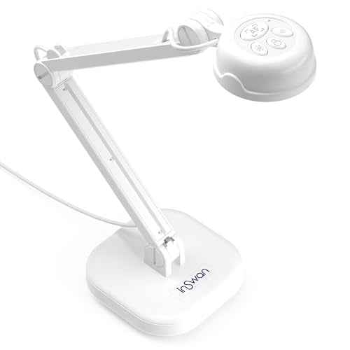 INSWAN INS-1 USB Document Camera ? 8MP Ultra HD, Auto Focus, LED , Built-in Mic, Windows, Mac, iPad, Chromebook Compatible for Distance Learning, Remote Teaching, Web Conferencing, Live Demo