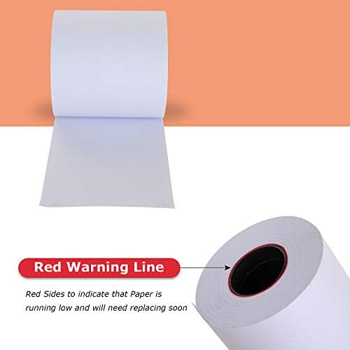 CYEAH 2 1/4" x 98' Thermal Paper Cash Register POS Receipt Paper Credit Card Papers, 24 Rolls Calculator Papers Rolls Premium One Ply Cash Register, Calculator Roll Printing