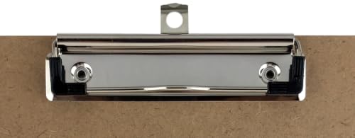 Small 6x9 Clipboard with Low Profile Clip - Hardboard Memo Clipboard (1 Pack)