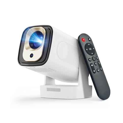 ¡¼Auto Focus&1080P¡½Magcubic Mini Smart Projector with 4K Support, Portable Projector with Wifi and Bluetooth, 5W Speaker, Built in Apps, Voice Control, Outdoor Movie Projector