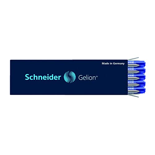 Schneider Gelion+ Gel Ink Cartridges, 0.7 mm, ISO Format G2, Blue Ink, Box of 10 Refills (103903)