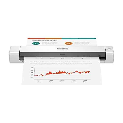 Brother DS-640 Compact Mobile Document Scanner, (Model: DS640) 1.5"x2"x11.9"