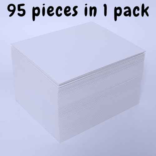Two-Pocket Folders White Glossy Laminated Paper Folder, Letter Size Folders with Pockets, Holds 100 Sheets, Box of 95