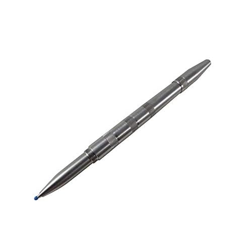 Solid Stainless Steel Pen - Machined Ballpoint Pen, Pocket Pens, Fine Point, Gel Ink, Made in the USA (Stainless Steel)