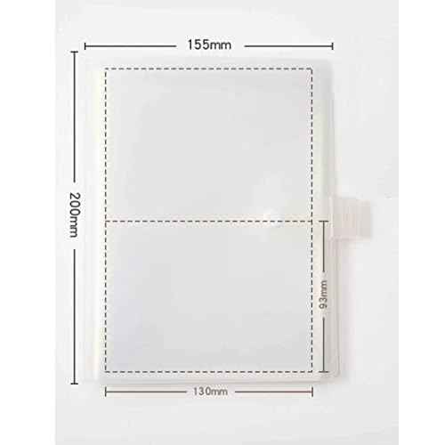 3x5 Index Cards Clear Plastic Holder Organizer Pouches Book Binder 40 Page Hold 160 Cards 4 Pack