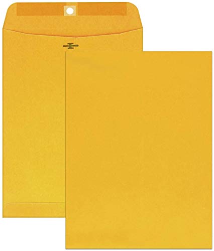 Mead 9x12 Clasp Envelope Pack of 20 - Brown Kraft Mailing Envelopes