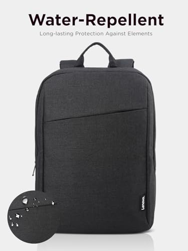 Lenovo B210 15.6-Inch Water-Repellent Laptop Backpack Black - Durable, Lightweight, Business & College Use