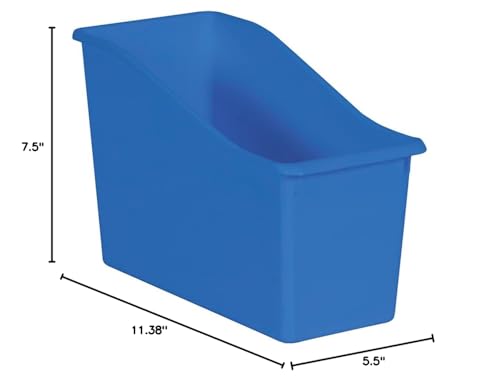 Teacher Created Resources® Blue Plastic Book Bin