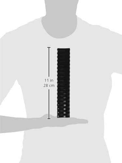 GBC Binding Spines / Spirals / Coils, 2" Diameter, 500 Sheet Capacity, CombBind, Black, 50 Pack (4200022)