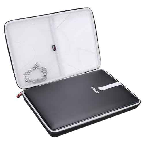 Mchoi Hard Portable Case Compatible with Epson Perfection V39/V39 II/V19/V19 II Slim Scanner(Case Only) (Grey)