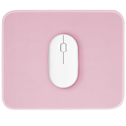Pink Mouse Pad, Splash-Proof Textured Non-Slip Rubber 10.2 x 8.2 Inches - Cute & Durable