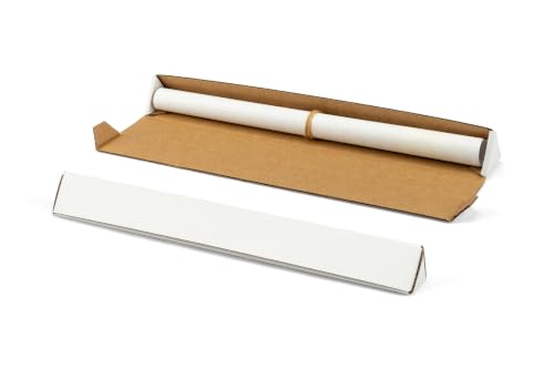 YUSHYIJIE 25-Pack 18.25x3x3 Inch Triangular Shipping Tubes for Artwork & Documents
