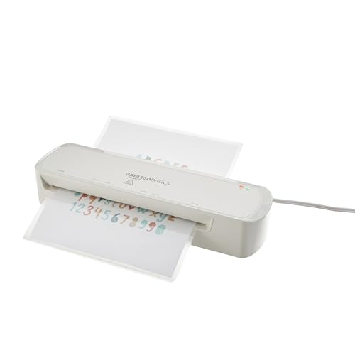 Amazon Basics 9-Inch Thermal Laminator Machine with Quick Warm-Up & 2 Heat Settings