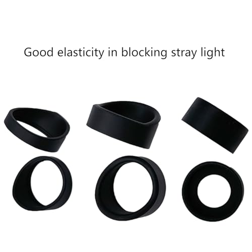 Tmboryuu Rubber Eyepiece Eye Shield 28-37mm Thick Light for Microscopes, Monoculars, No. 9 Bl